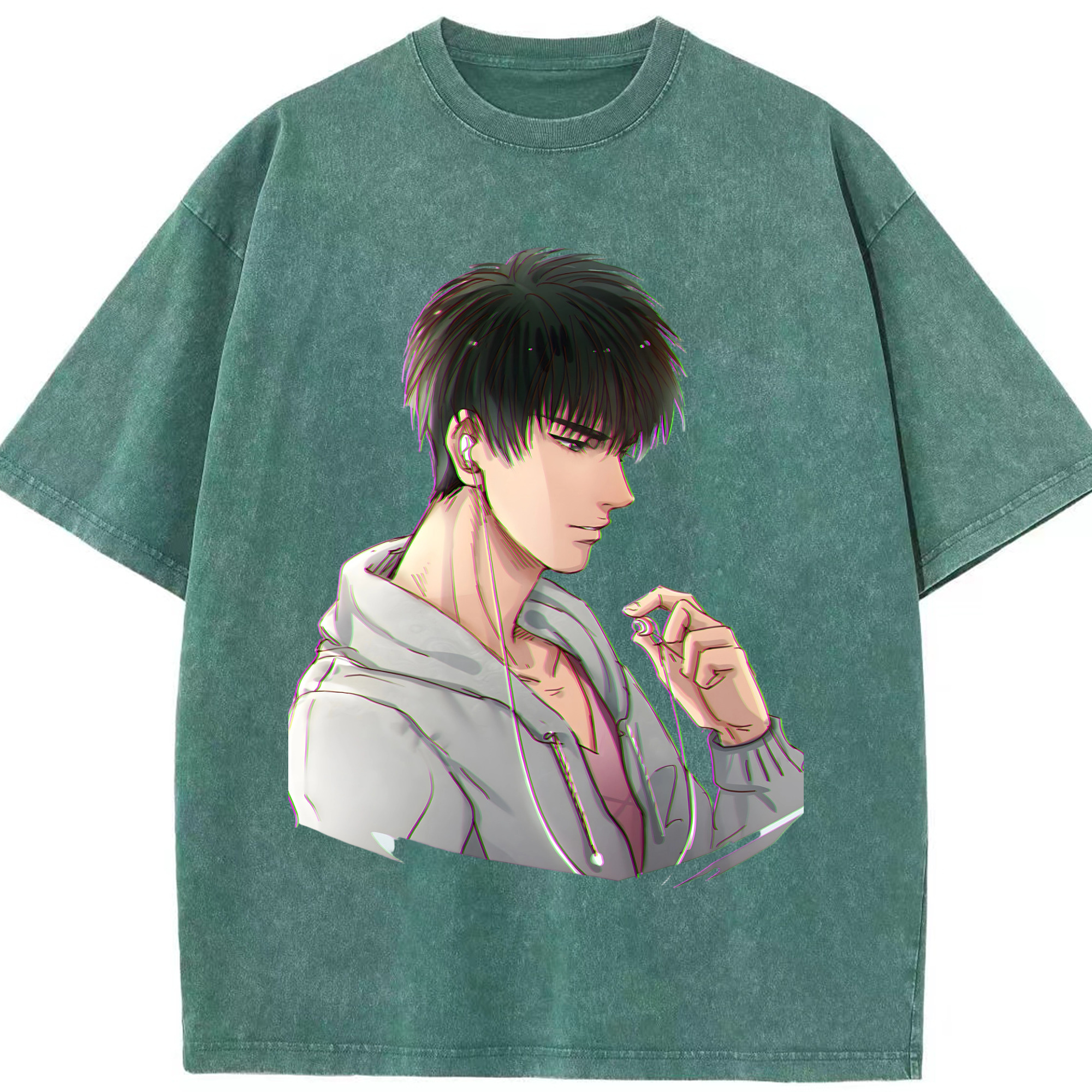 （画像用） SLAM DUNK／スラムダンク 綿100% ヴィンテージ風 半袖Tシャツ（フロントプリント）